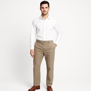 J. CREW Factory Men's Taupe “Bedford" Khaki Pants Size: W32 X L34